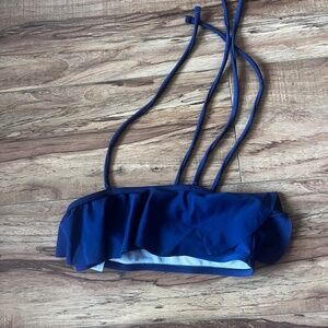 Tea Collection Navy Ruffle Swim Top Size Girl 7